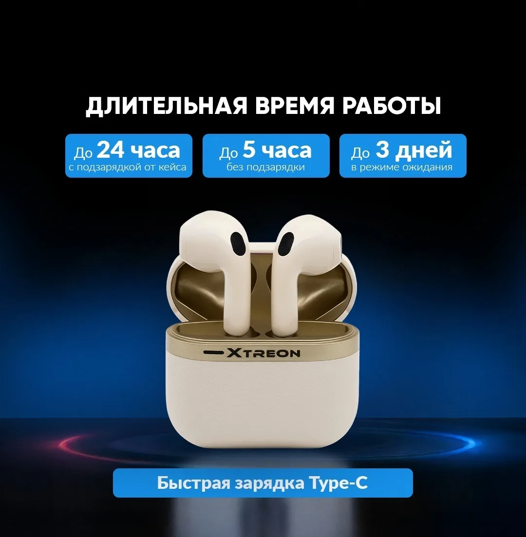 Наушники Xtreon K28 белый, Уценка — фото нового товара 2