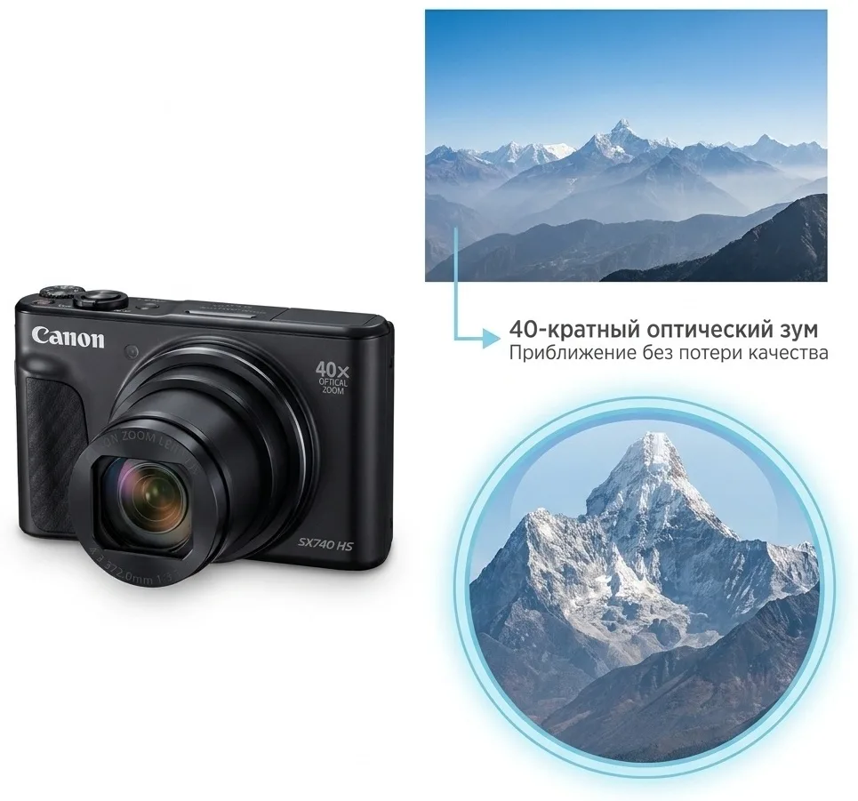 Фотокамера Canon PowerShot SX740 HS LITE EDITION BK SEE