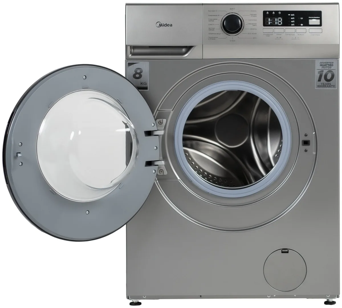 Стиральная машина Midea MFN03W80B/S-KZ серый, Уценка — фото нового товара 11