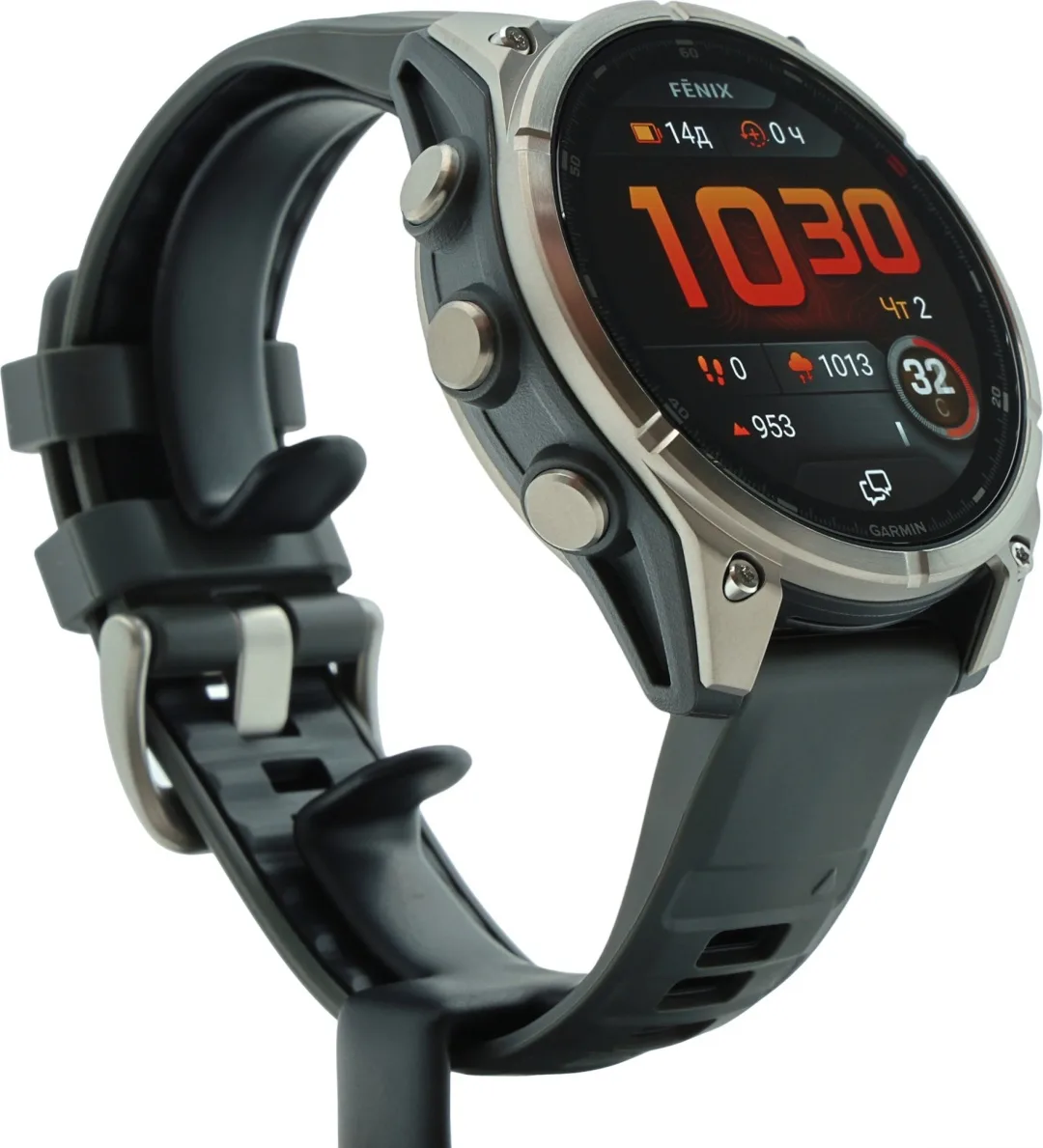 Смарт-часы Garmin Fenix 8 Pro 51 мм серебристый-серый (03199-11)