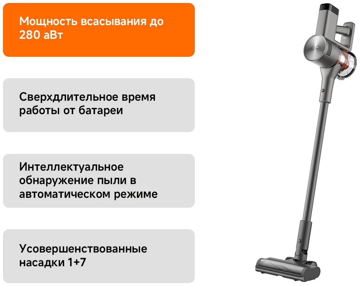 Беспроводной ручной пылесос Xiaomi G30 Max Черный