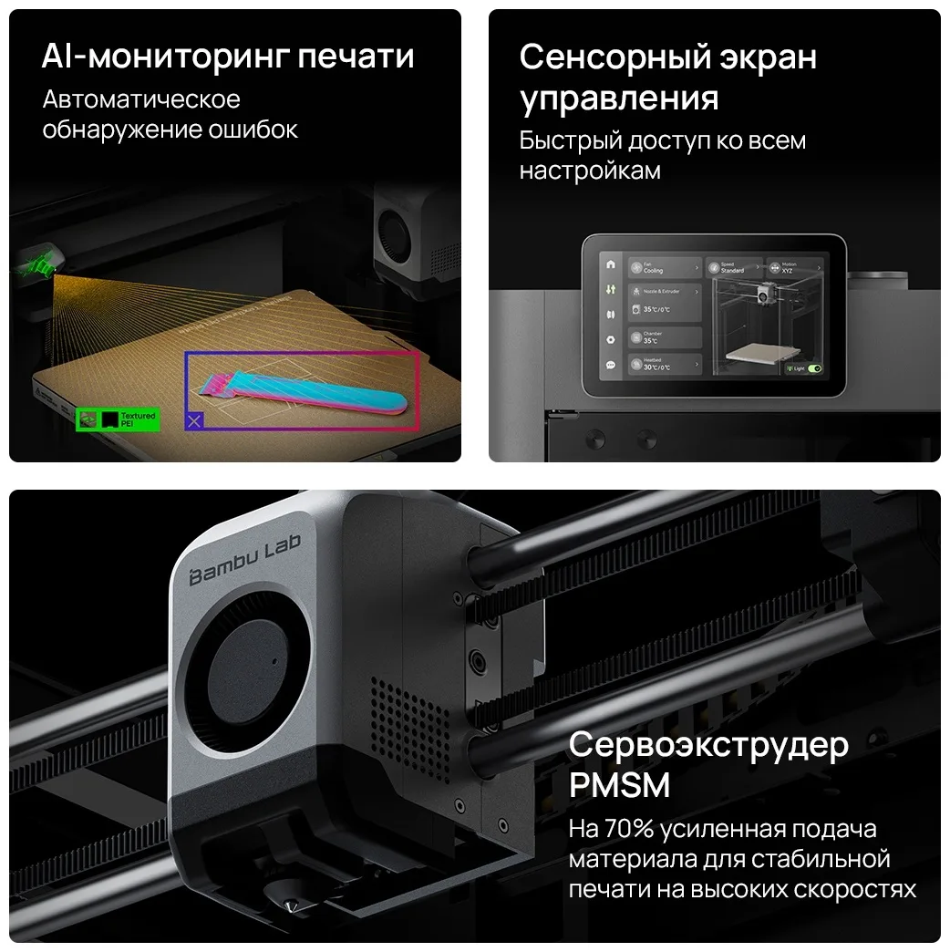 Принтер 3D Bambu Labs P2S Combo