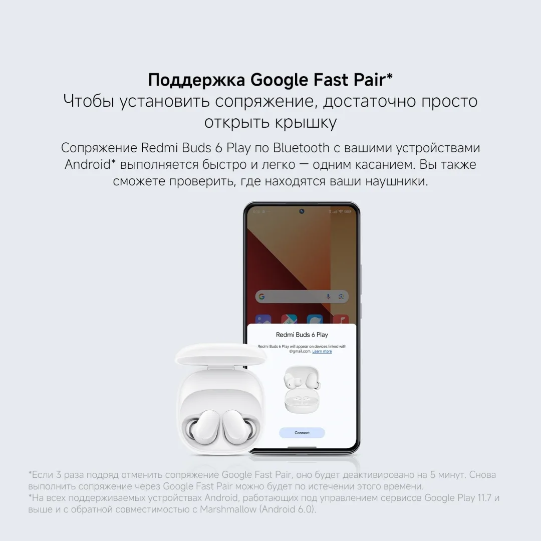 Наушники Redmi Buds 6 Play Pink
