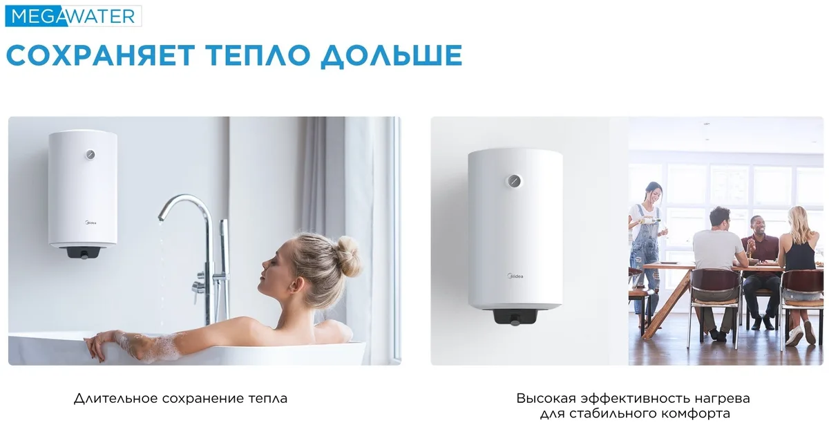 Водонагреватель накопительный Midea MWH30-20MFG(CIS)W