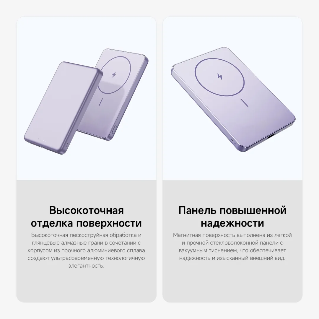 Аккумулятор Xiaomi Super Slim Magnetic Power Bank 5000 Gold