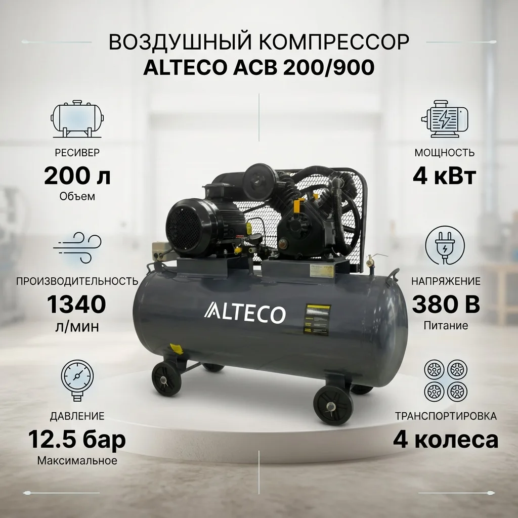 Компрессор ALTECO ACB-200/900