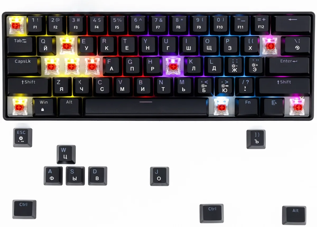 Клавиатура Xtreon XT60 Черный, Уценка — фото нового товара 11
