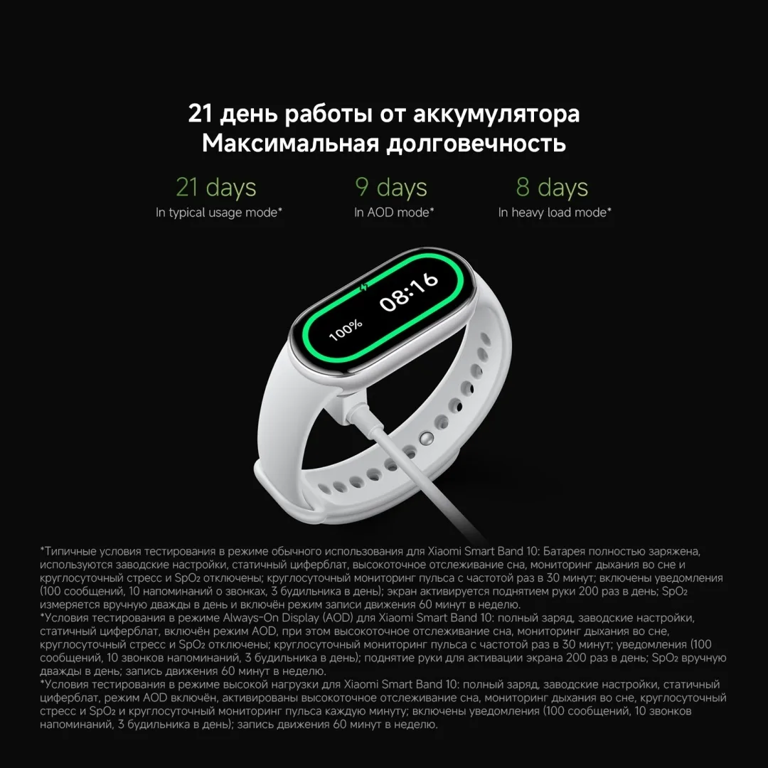 Фитнес-браслет Xiaomi Smart Band 10 Glacier Silver