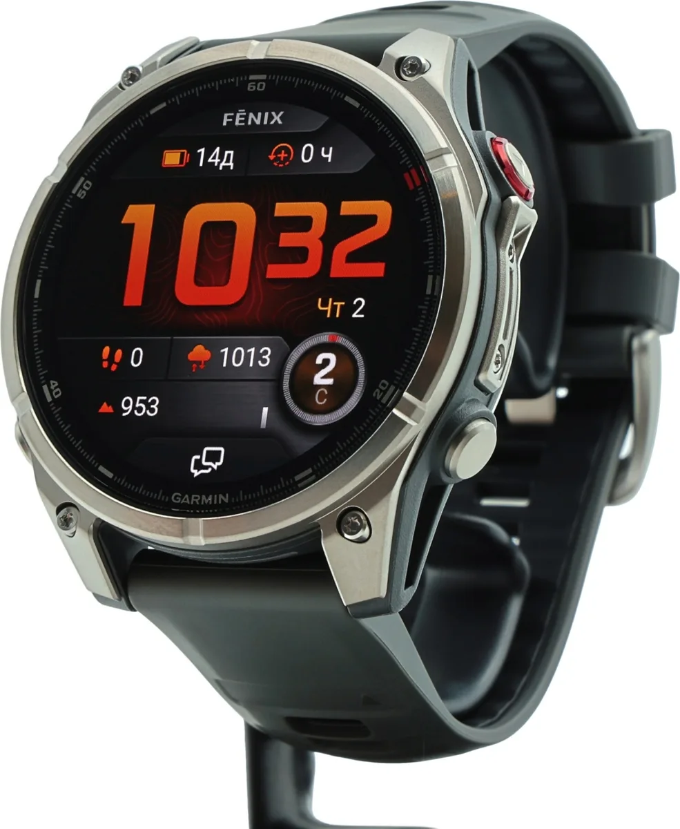 Смарт-часы Garmin Fenix 8 Pro 47 мм серебристый-серый (03198-11)