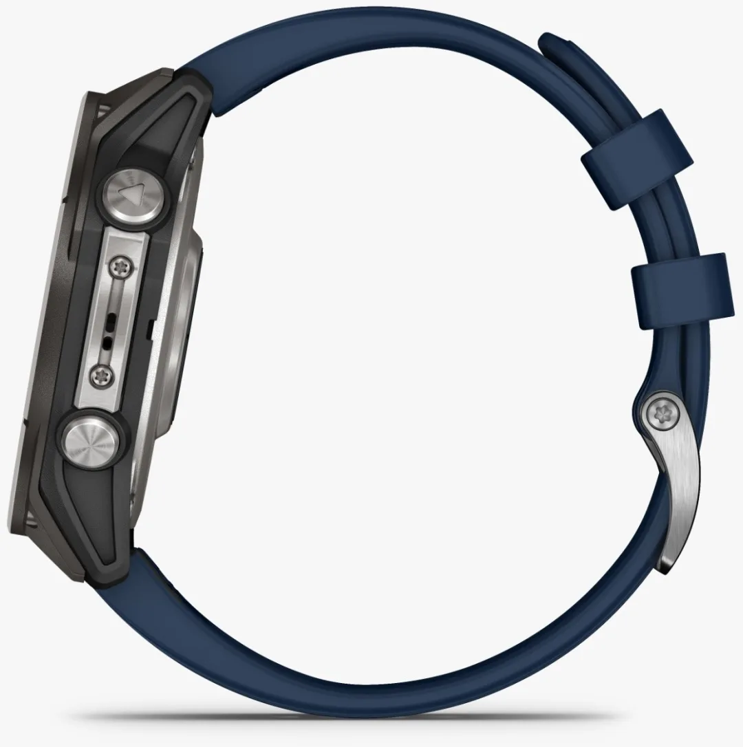 Смарт-часы Garmin QUATIX 8 51 мм серебристый-синий (02905-91)