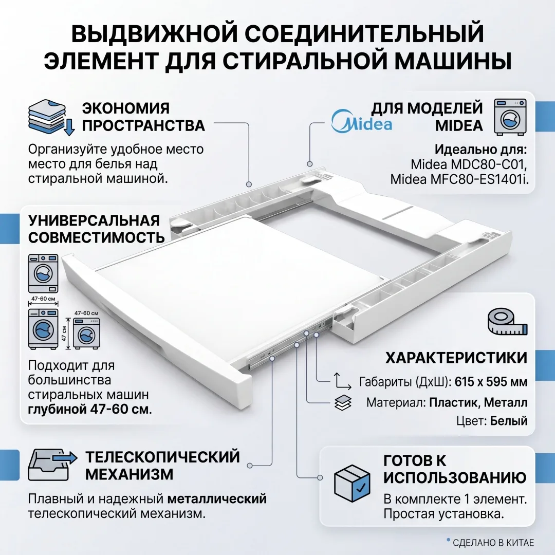 Стыковочный элемент Midea SK-DW Белый