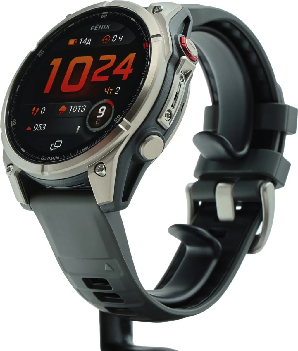 Смарт-часы Garmin Fenix 8 Pro 47 мм серебристый-серый (03198-11)
