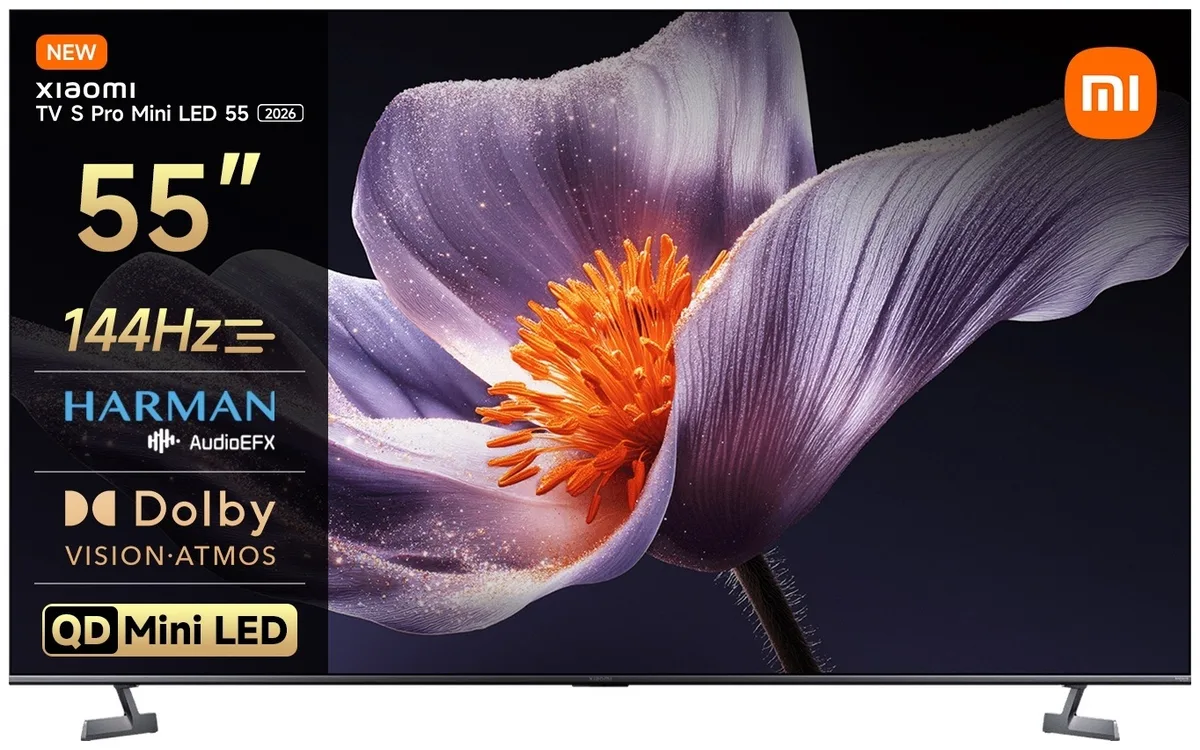 Телевизор Xiaomi TV S Pro Mini LED 55 2026 L55MB-SRU 140 см Черный
