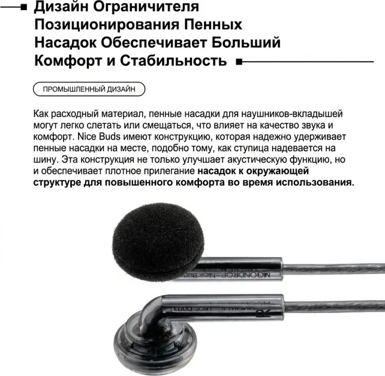 Наушники Moondrop Nice Buds with Mic Белый
