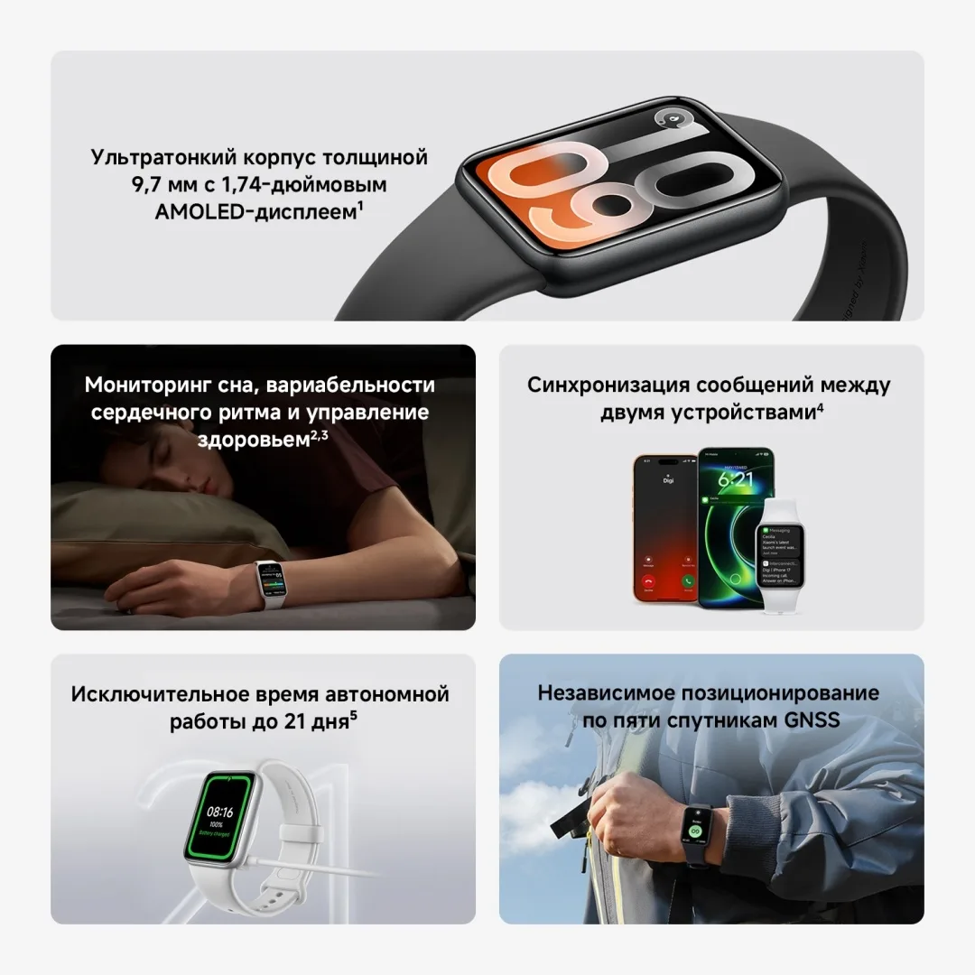 Фитнес-браслет Xiaomi Smart Band 10 Pro Glacier Silver