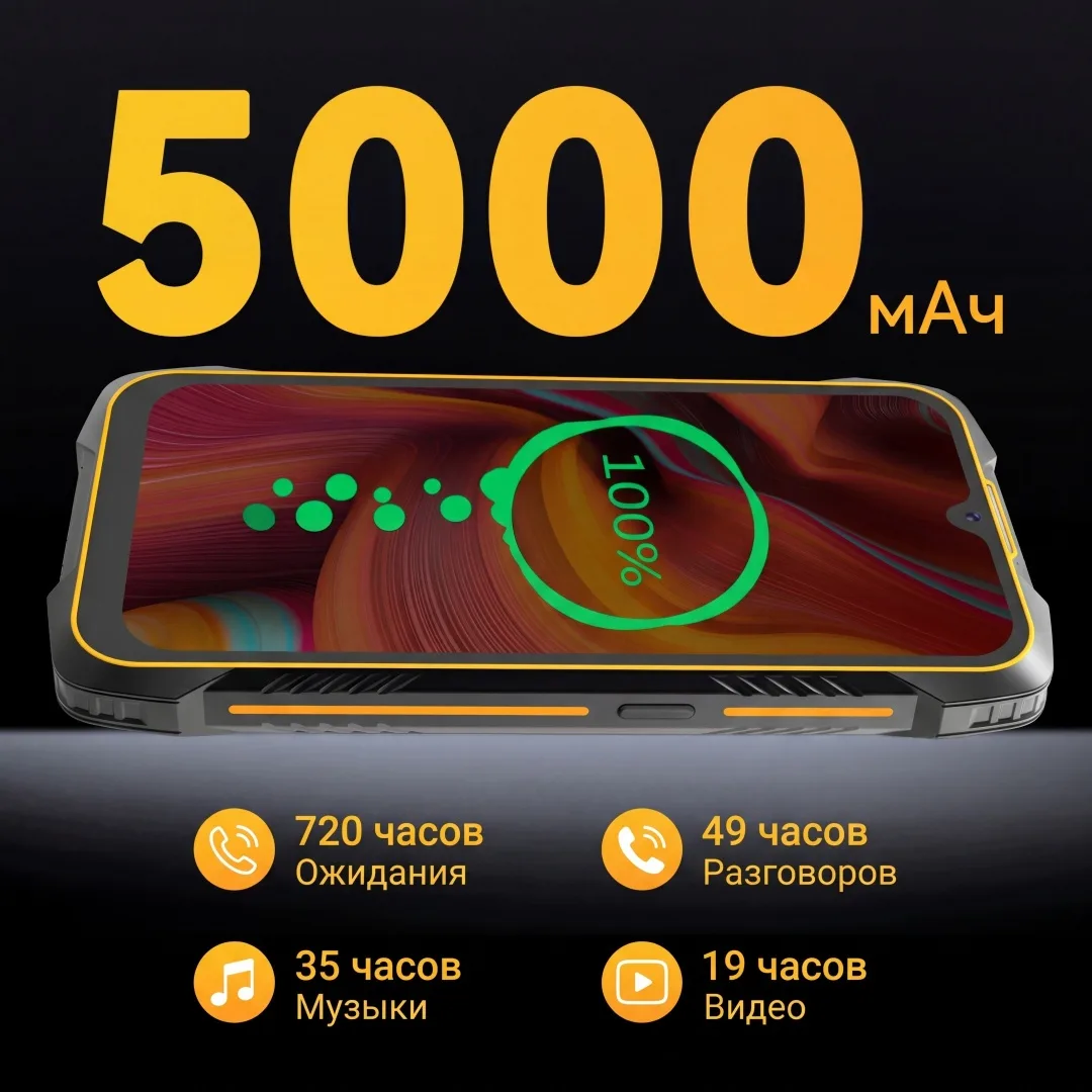 Смартфон CUBOT KINGKONG 6 4/64GB Orange, Уценка — фото нового товара 10