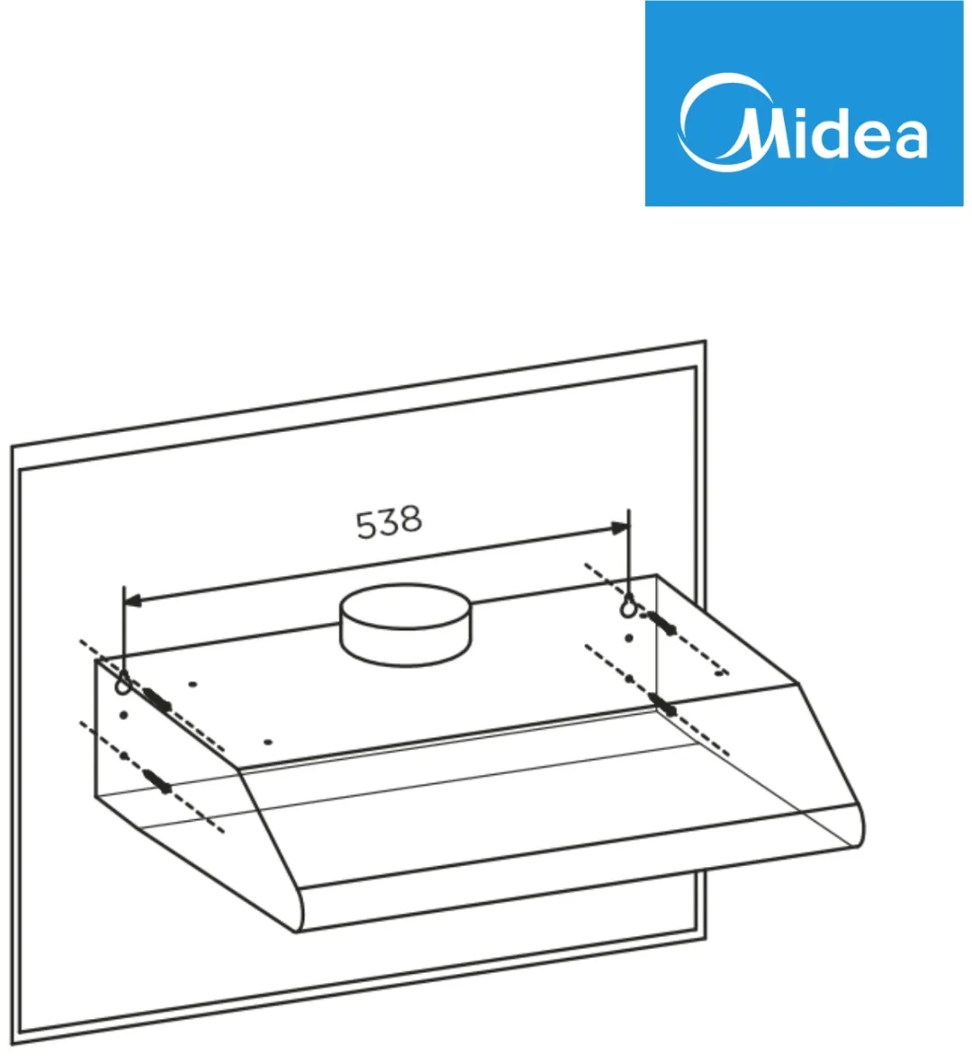 Вытяжка Midea MH60F16W Белый