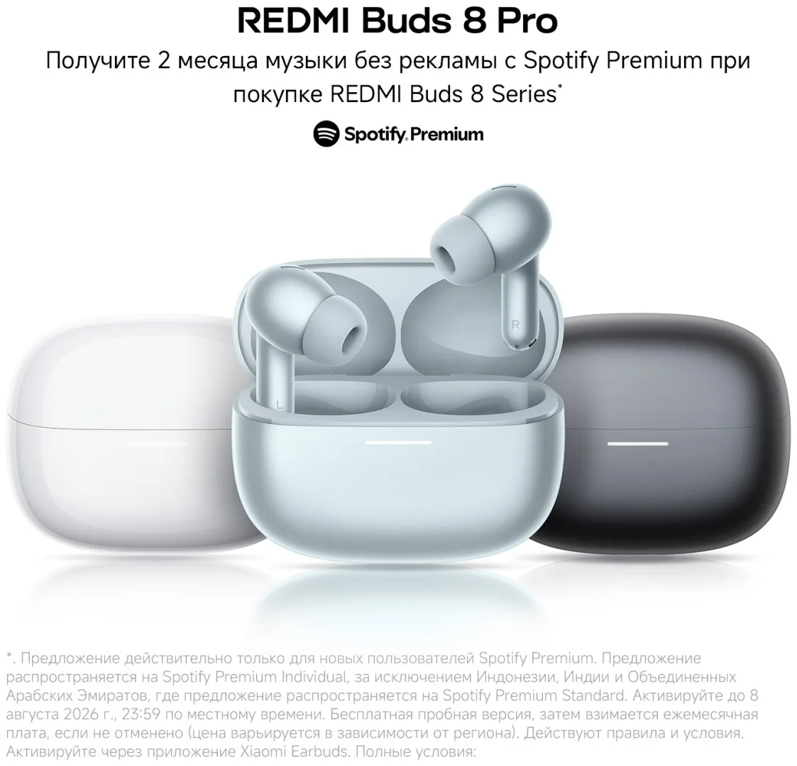 Наушники Redmi Buds 8 Pro Черный