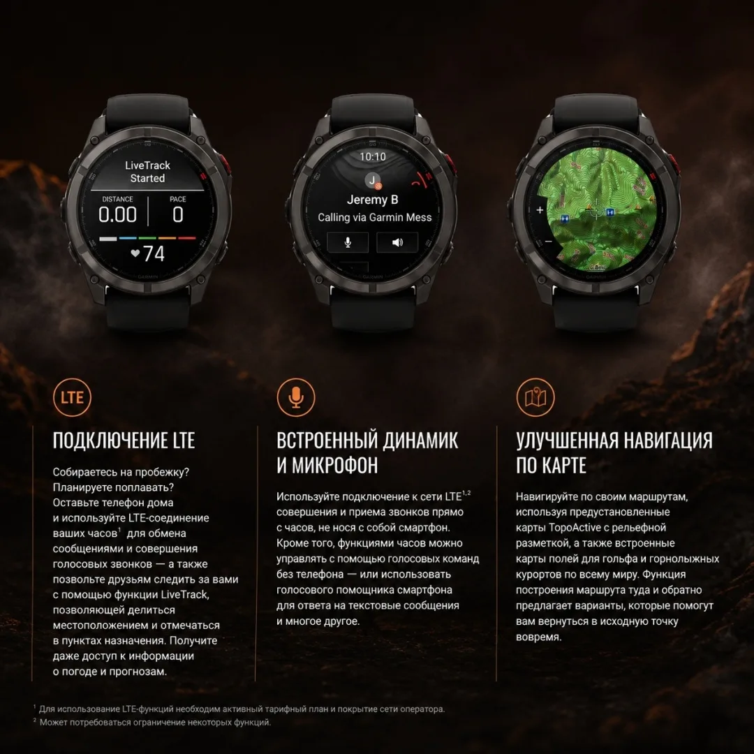 Смарт-часы Garmin Fenix 8 Pro 47 мм черный (03198-01)