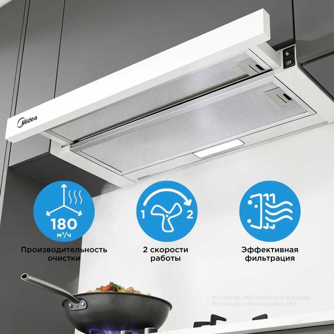 Вытяжка Midea MH60P205 W