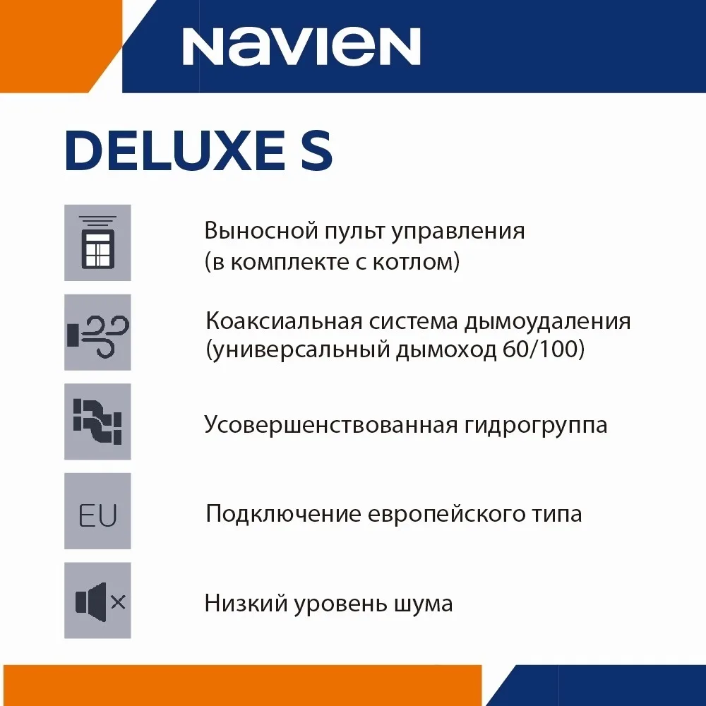 Газовый котел Navien Deluxe S20 + подарок (УТ-00011260)