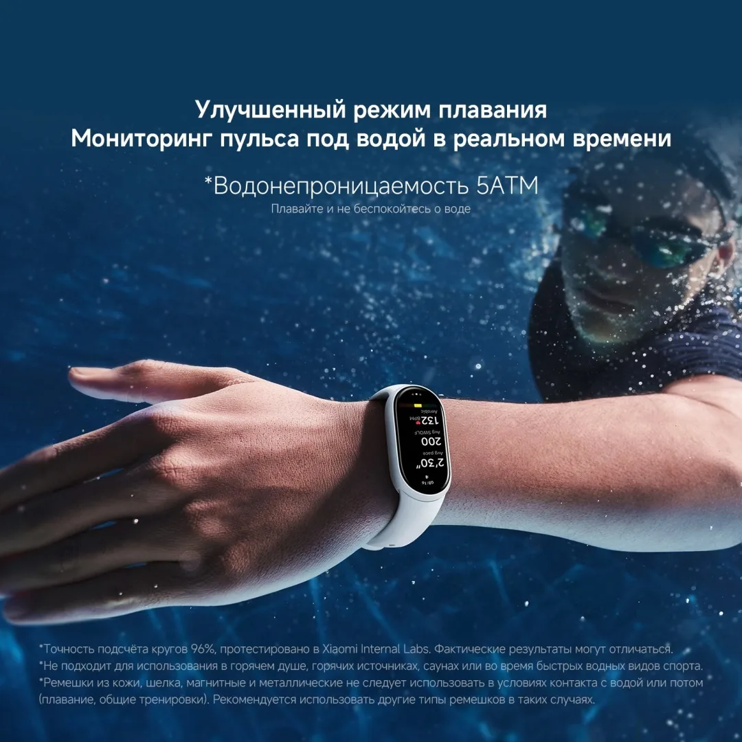 Фитнес-браслет Xiaomi Smart Band 10 Glacier Silver