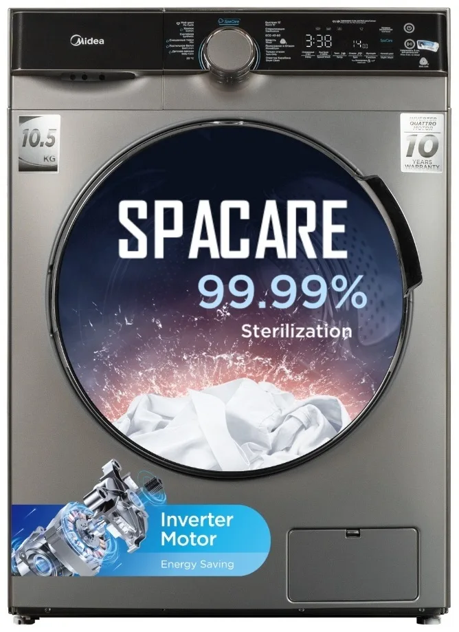 Стиральная машина Midea MFK03W105B/S-C серый