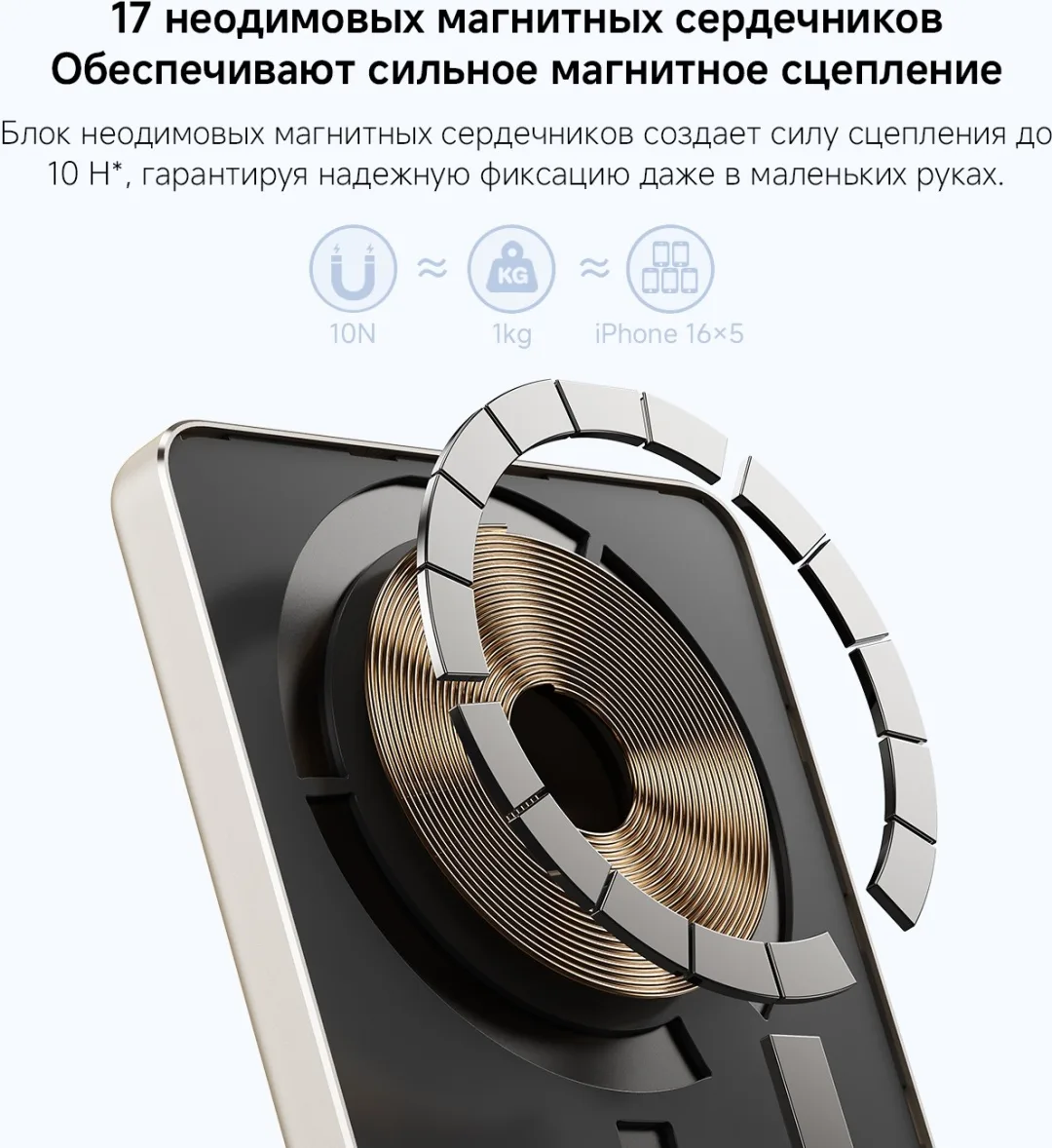 Аккумулятор Xiaomi Super Slim Magnetic Power Bank 5000 Blue