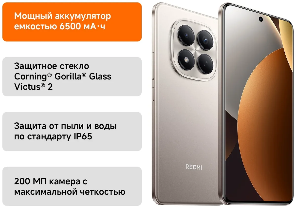 Смартфон Redmi Note 15 Pro 8/256GB Titanium Color