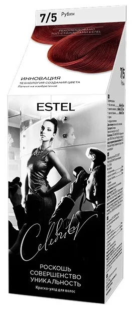Краска-уход ESTEL CELEBRITY 7/5 рубин 140 мл (8393)
