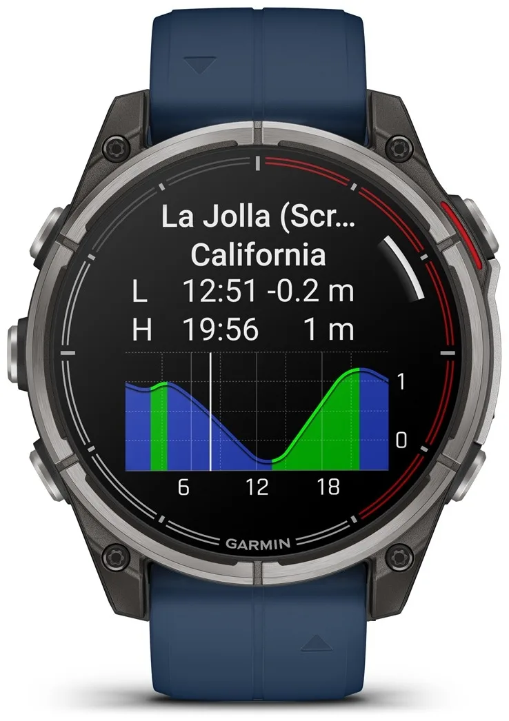 Смарт-часы Garmin QUATIX 8 51 мм серебристый-синий (02905-91)