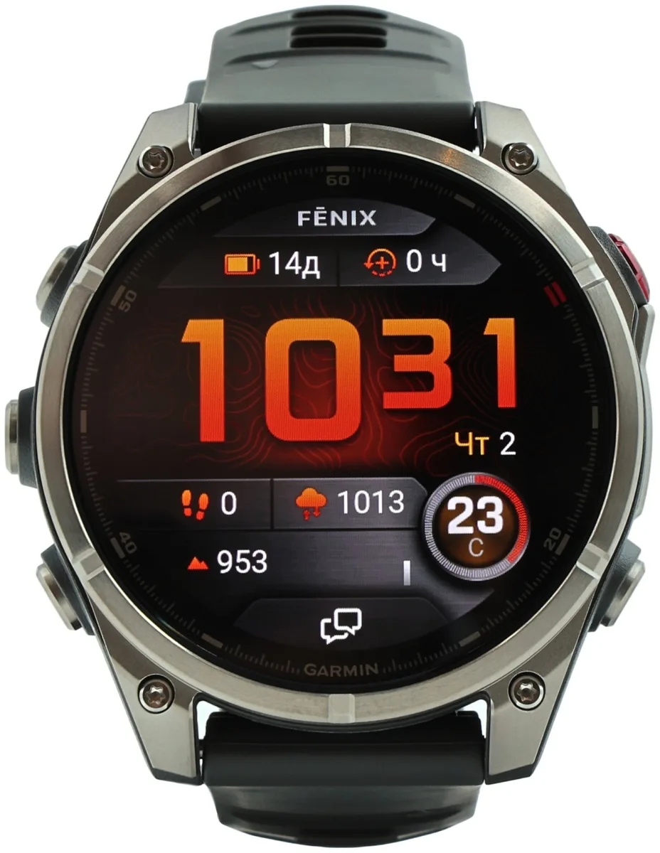 Смарт-часы Garmin Fenix 8 Pro 47 мм серебристый-серый (03198-11)