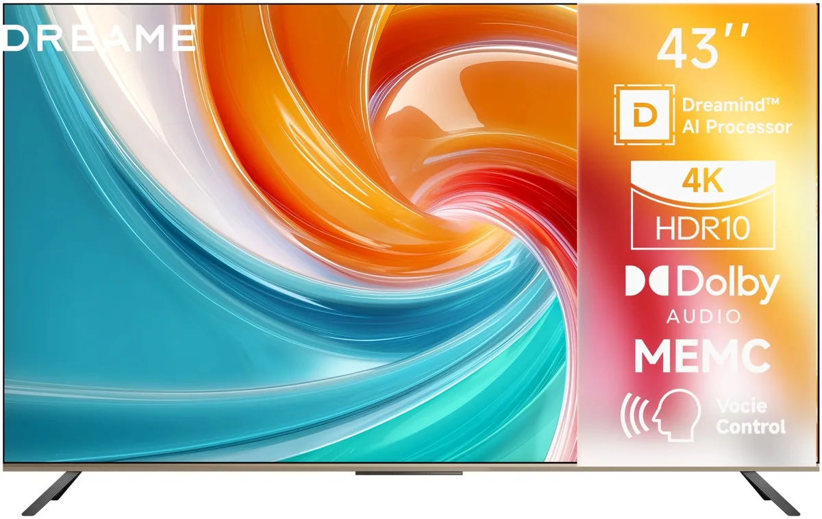 Телевизор Dreame Vista 43 43K100 109 см Черный