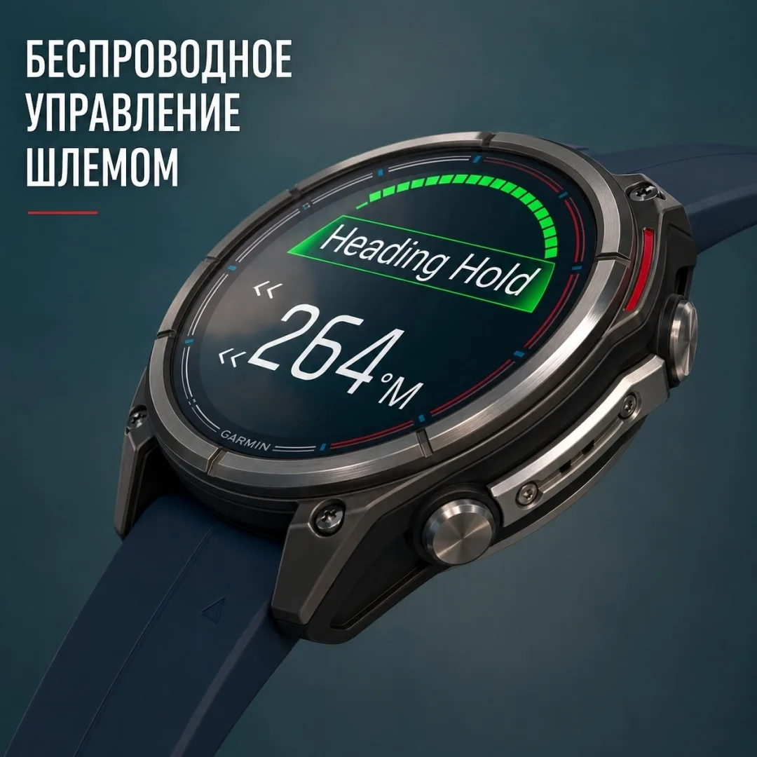 Смарт-часы Garmin QUATIX 8 51 мм серебристый-синий (02905-91)