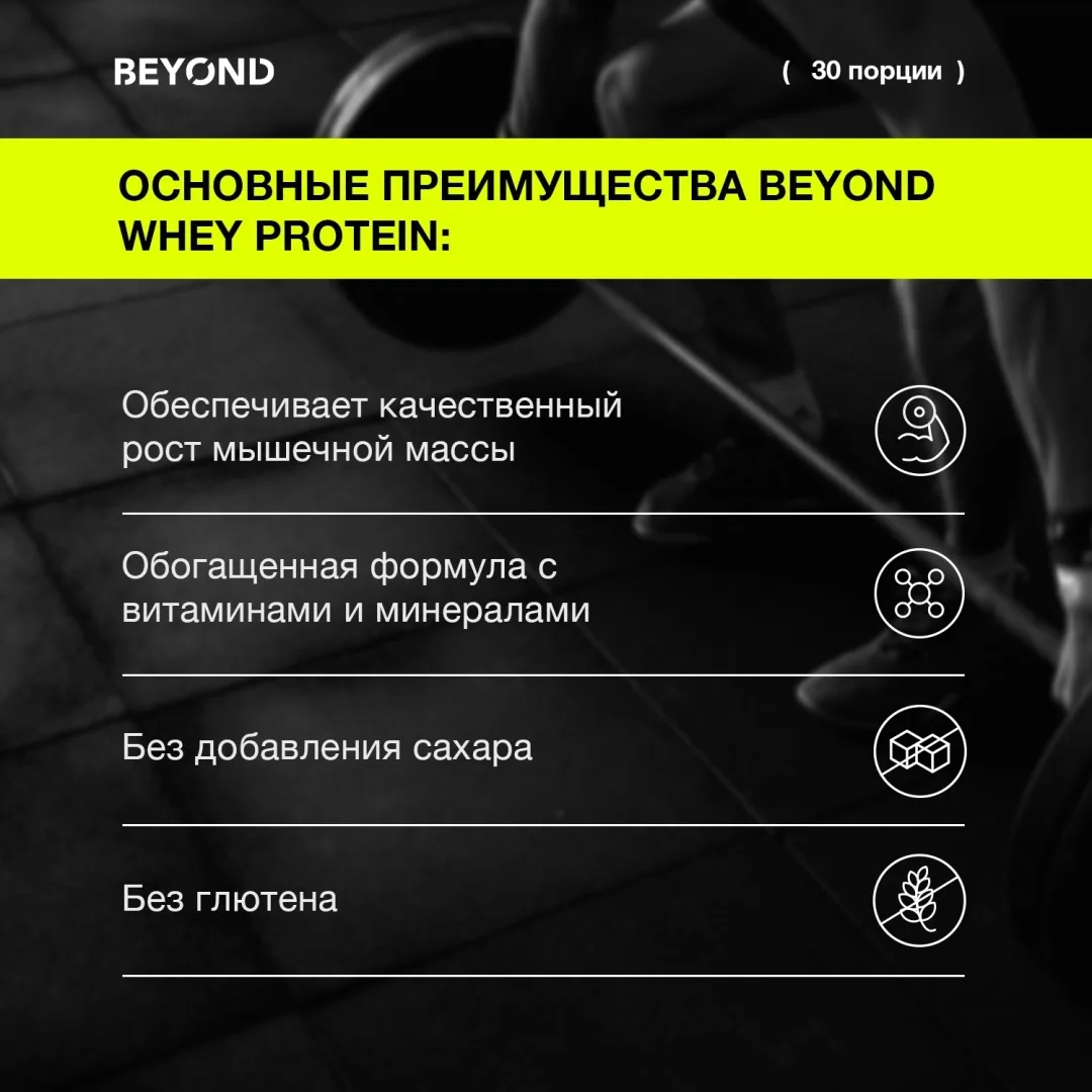 Протеин BEYOND шоколад-лесной орех 907 г