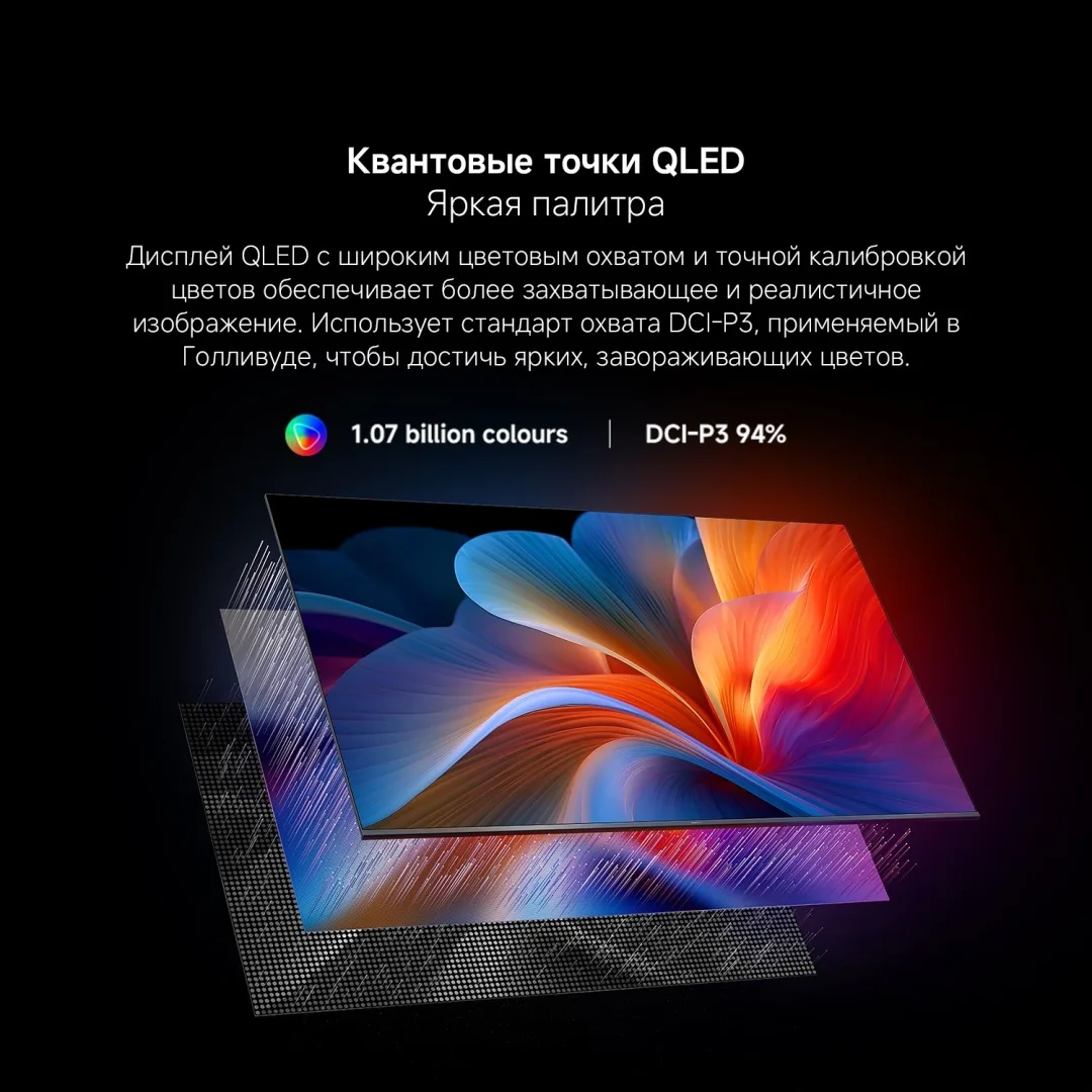 Телевизор Xiaomi A Pro 75 2026 L75MB-APRU 191 см Черный