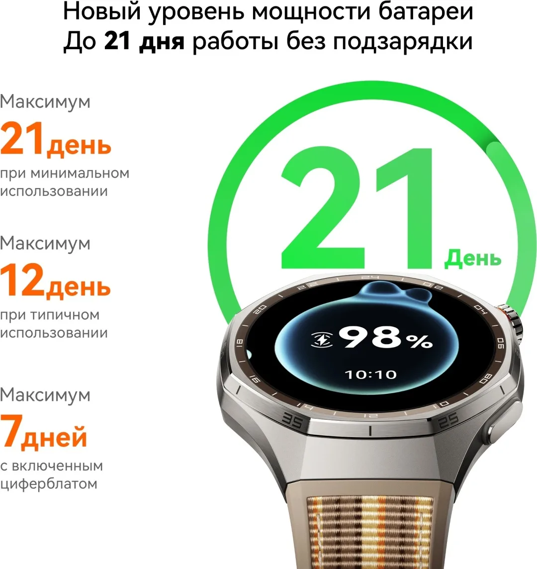 Смарт-часы Huawei Watch GT 6 Pro ATM-B29 46mm Brown Woven Strap
