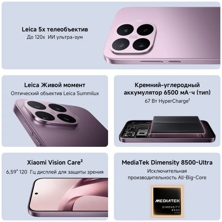 Смартфон Xiaomi 17T 12/256GB Violet