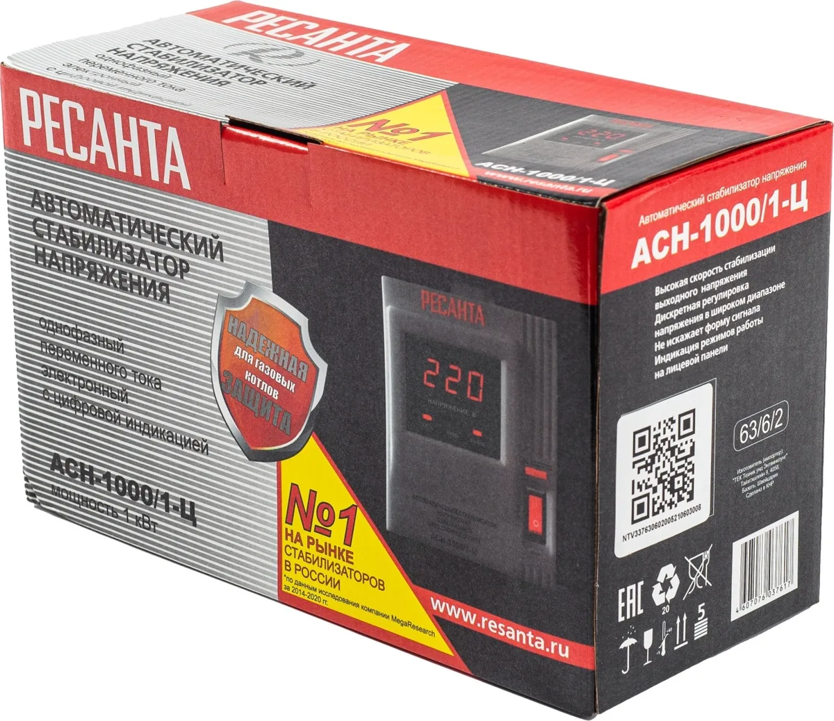 Стабилизатор Ресанта АСН-1000/1-Ц, Уценка — фото нового товара 12