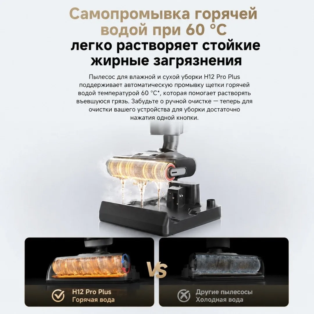 Беспроводной ручной пылесос Dreame H12 Pro Plus Черный, Уценка — фото нового товара 4