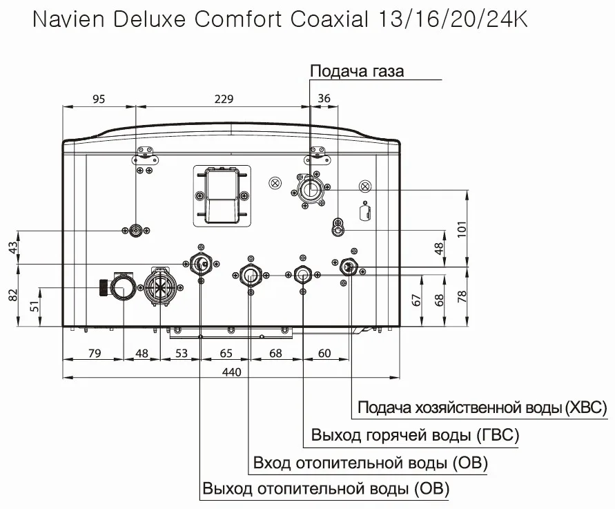 Газовый котел Navien Deluxe C20