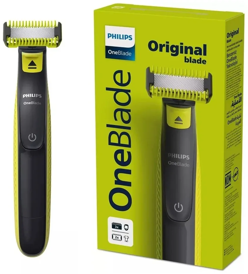 Электробритва Philips OneBlade QP2824/10 Черный/Зеленый