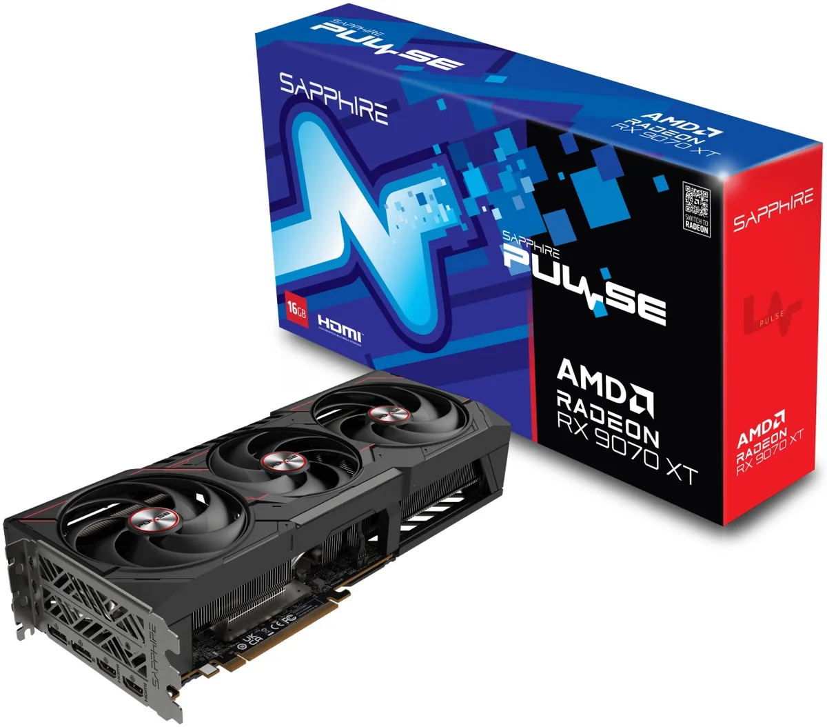 Видеокарта SAPPHIRE PULSE AMD RADEON RX 9070 XT GAMING 16GB