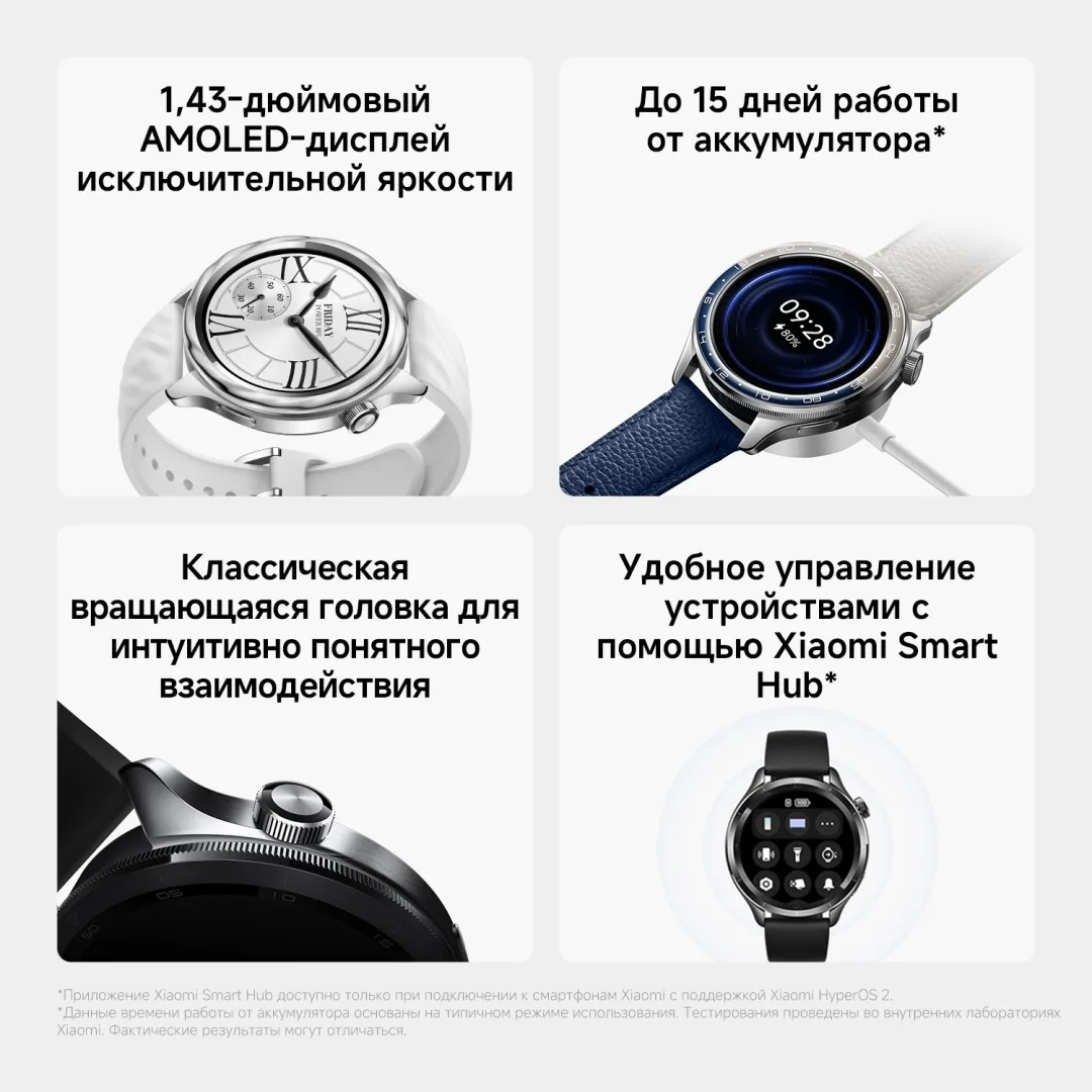 Смарт-часы Xiaomi Watch S4 Черный-Радужный
