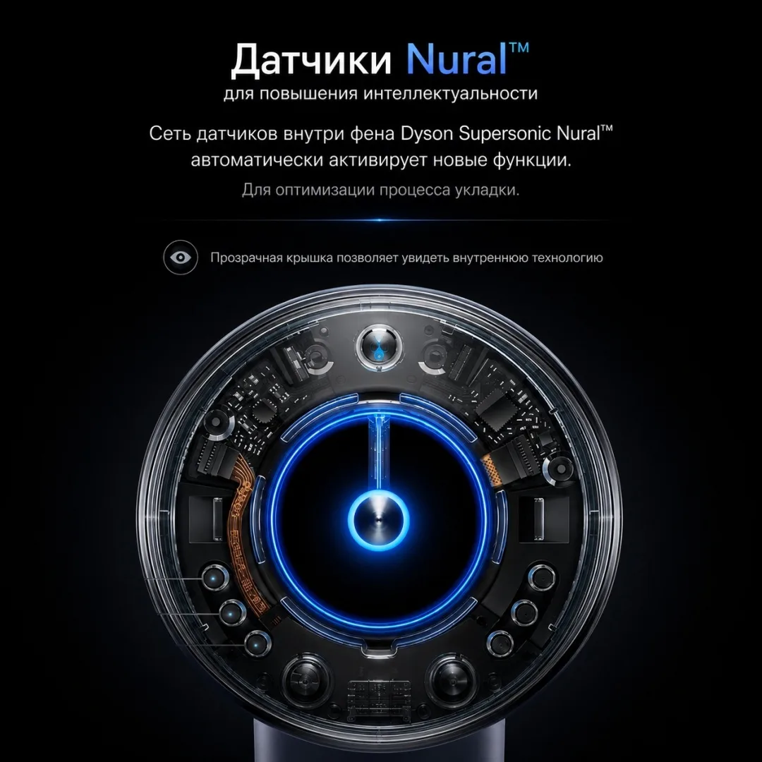 Фен Dyson HD16 Supersonic Nural синий винк/топаз (515166-01)
