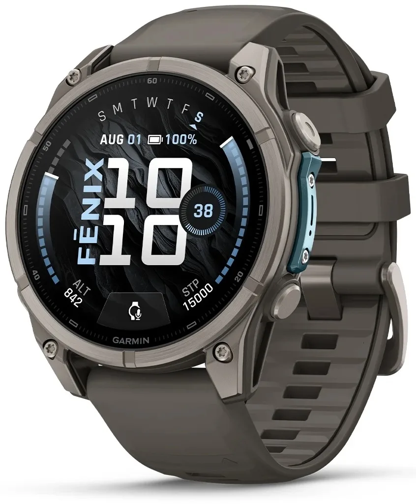 Смарт-часы Garmin Fenix 9 47 мм серебристый-серый (04762-01)