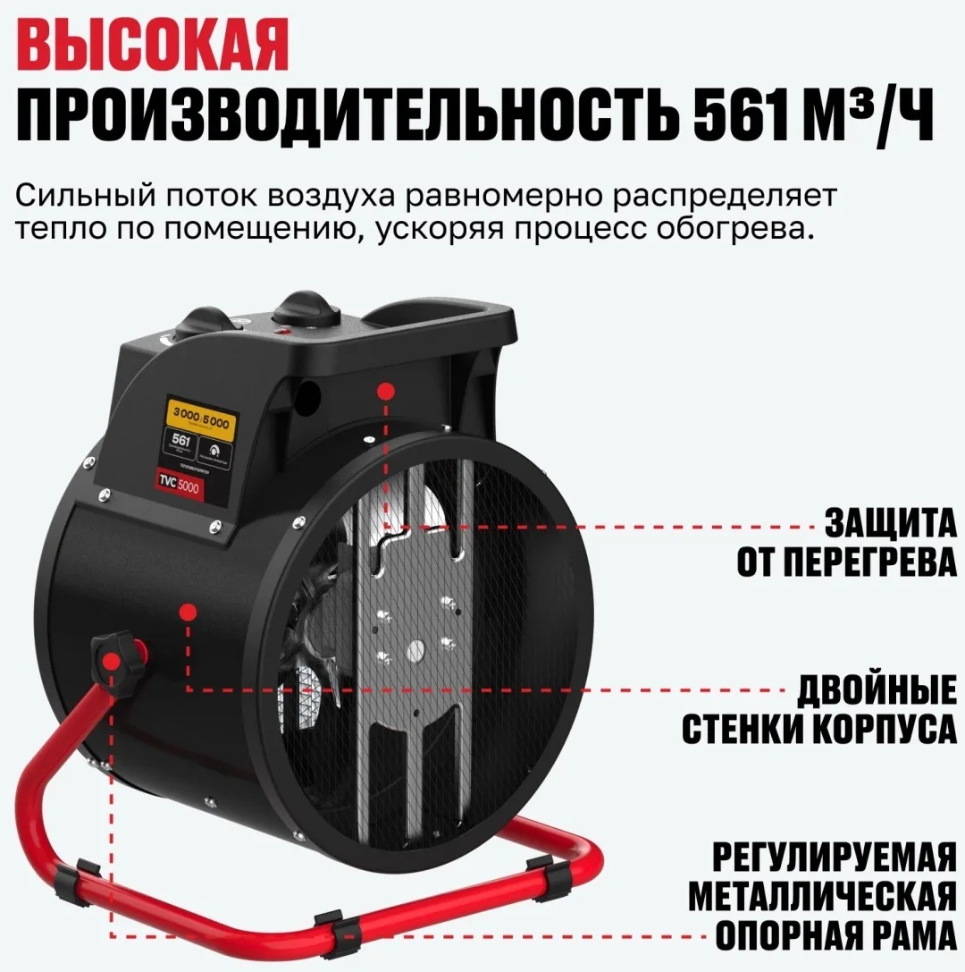 Тепловая электрическая пушка ALTECO TVС-5000