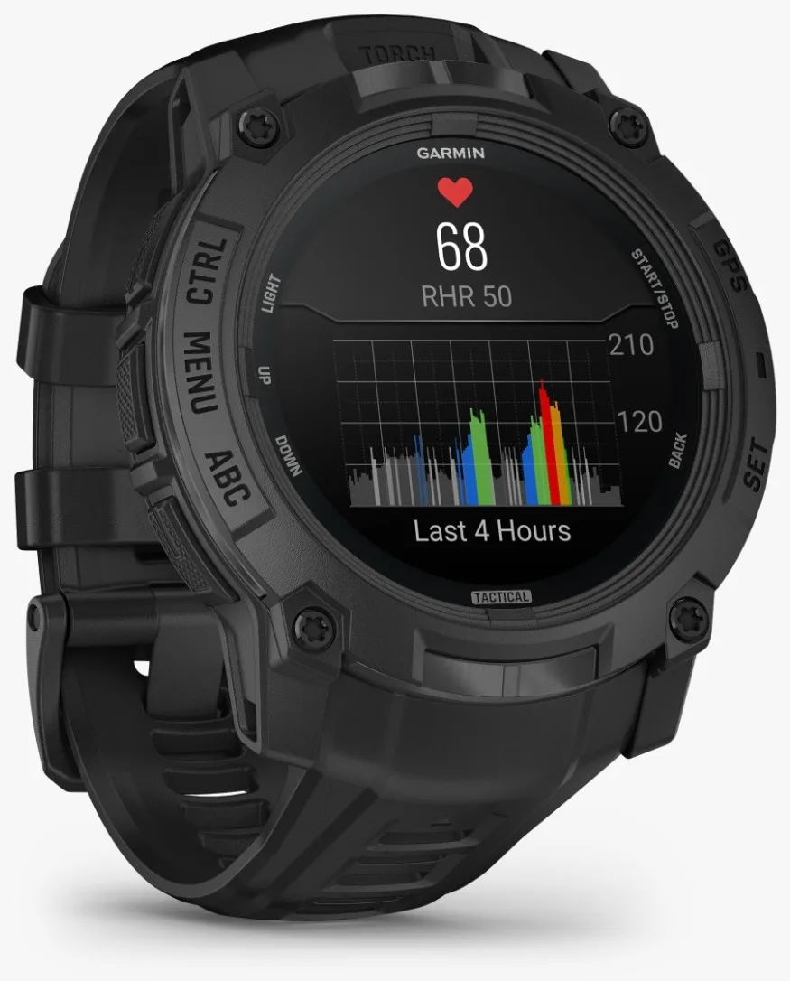 Смарт-часы Garmin Instinct 3 AMOLED Tactical 50 мм черный (03020-50)