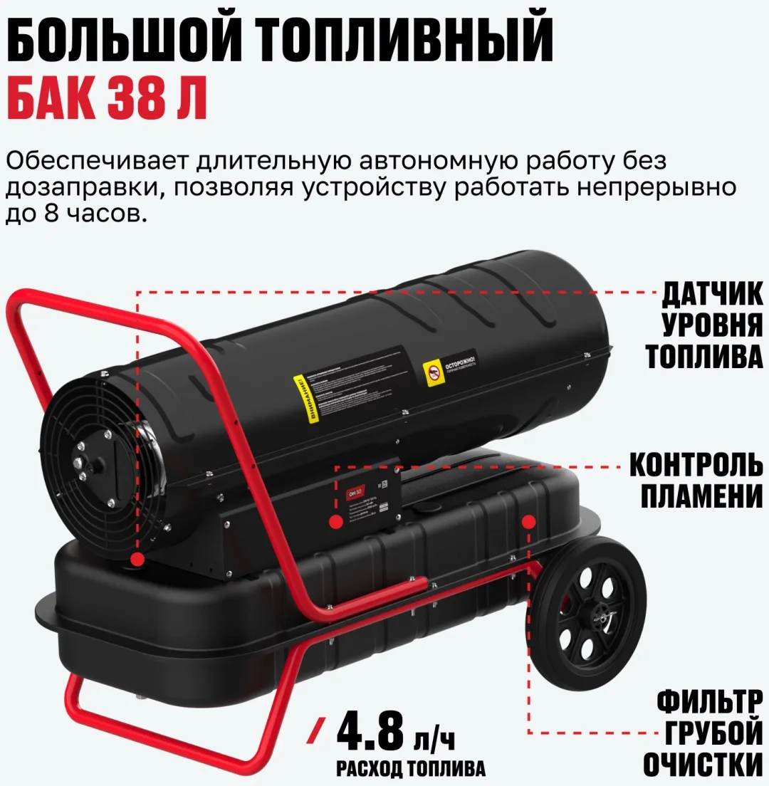 Тепловая дизельная пушка ALTECO DH 50