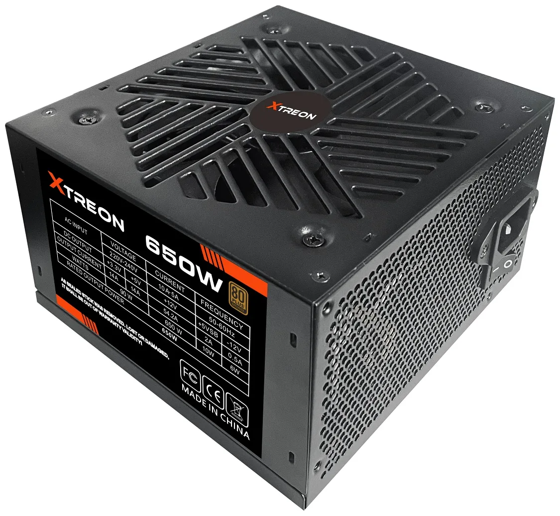 Блок питания XTREON 650W Bronze Черный